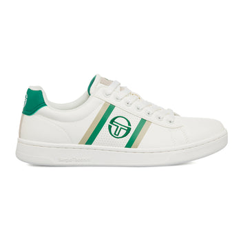 Sneakers da uomo bianche con dettagli verdi e grigi Sergio Tacchini Nizza, Brand, SKU s324000416, Immagine 0